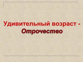 Литературная игра "Удивительный возраст - отрочество"